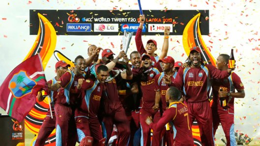 West Indies cricket team celebrate World Twenty20 victory